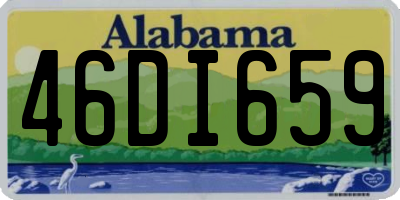 AL license plate 46DI659