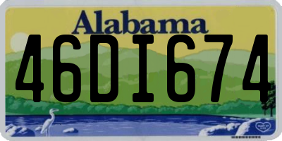 AL license plate 46DI674