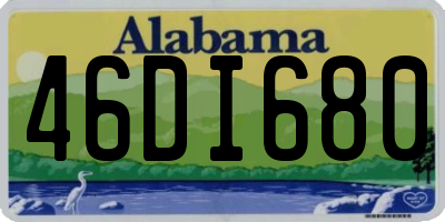 AL license plate 46DI680