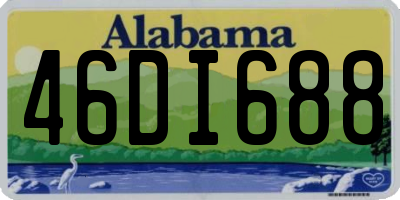 AL license plate 46DI688