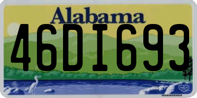 AL license plate 46DI693