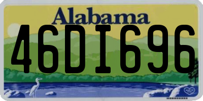 AL license plate 46DI696