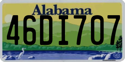 AL license plate 46DI707