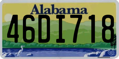 AL license plate 46DI718