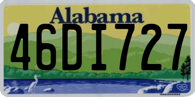 AL license plate 46DI727