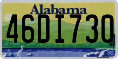 AL license plate 46DI730