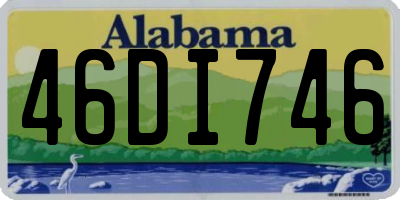 AL license plate 46DI746