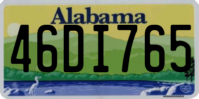 AL license plate 46DI765
