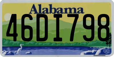 AL license plate 46DI798