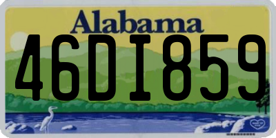 AL license plate 46DI859