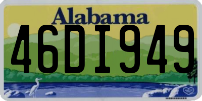 AL license plate 46DI949