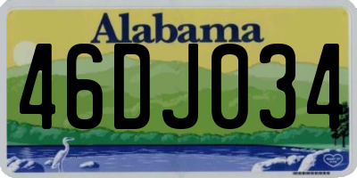 AL license plate 46DJ034