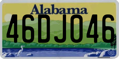 AL license plate 46DJ046