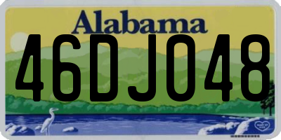 AL license plate 46DJ048