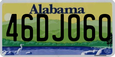 AL license plate 46DJ060