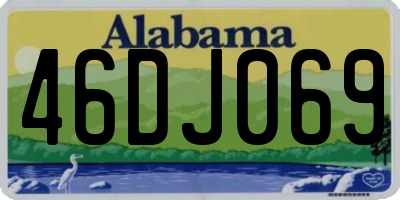 AL license plate 46DJ069