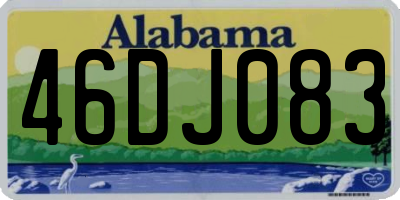 AL license plate 46DJ083