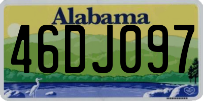 AL license plate 46DJ097