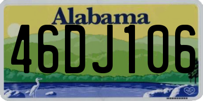 AL license plate 46DJ106