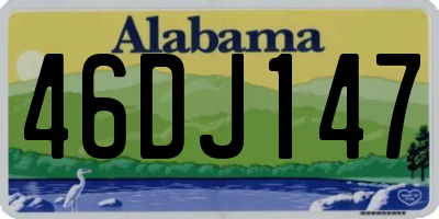 AL license plate 46DJ147