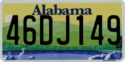 AL license plate 46DJ149