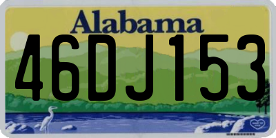 AL license plate 46DJ153