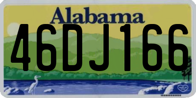 AL license plate 46DJ166