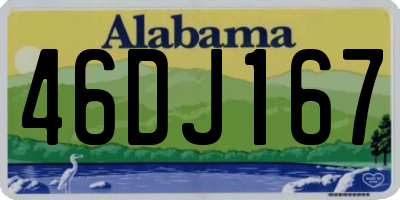 AL license plate 46DJ167