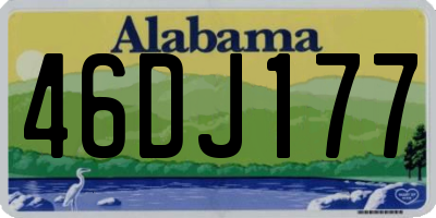 AL license plate 46DJ177
