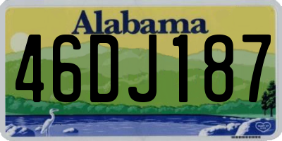 AL license plate 46DJ187