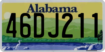 AL license plate 46DJ211