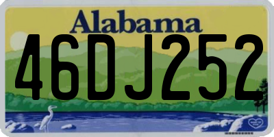 AL license plate 46DJ252