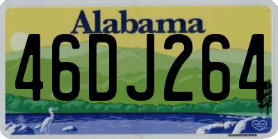 AL license plate 46DJ264