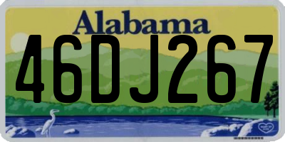 AL license plate 46DJ267