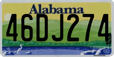 AL license plate 46DJ274