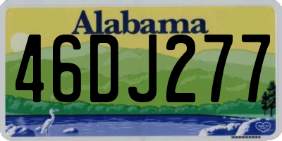 AL license plate 46DJ277