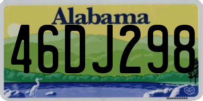 AL license plate 46DJ298