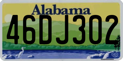 AL license plate 46DJ302