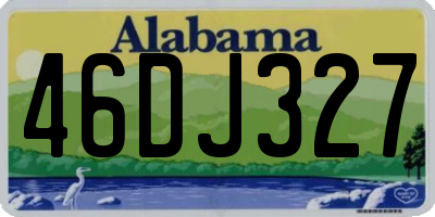 AL license plate 46DJ327