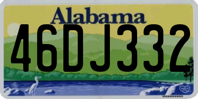AL license plate 46DJ332