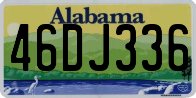 AL license plate 46DJ336