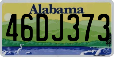 AL license plate 46DJ373