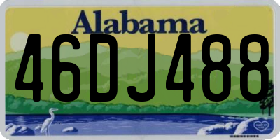 AL license plate 46DJ488
