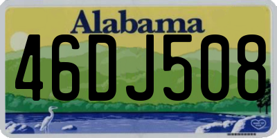 AL license plate 46DJ508