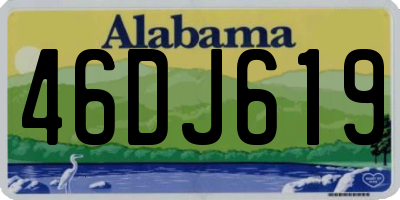 AL license plate 46DJ619