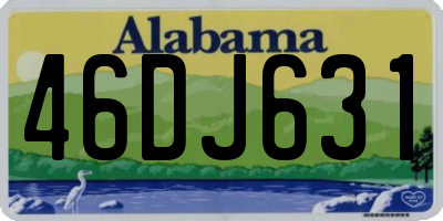AL license plate 46DJ631