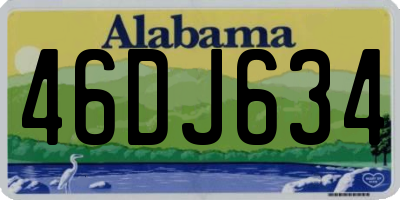 AL license plate 46DJ634