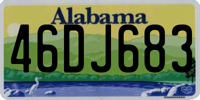 AL license plate 46DJ683