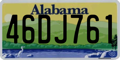 AL license plate 46DJ761