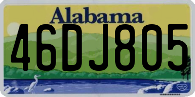 AL license plate 46DJ805
